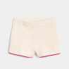 Short en crochet écru Fille