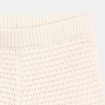 Short en crochet écru Fille
