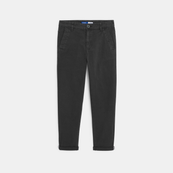 Pantalon chino uni gris Garçon