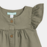 Robe fluide tencel vert kaki bébé fille