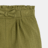 Short taille haute coton fantaisie vert bébé fille