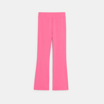 Legging flare uni rose Fille