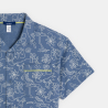 Chemise manches courtes imprimée bleu Garçon 