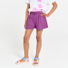 Short souple en jersey fantaisie violet Fille