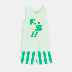Pyjama-short en jersey vert...