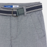 Bermuda chino ceinturé turquoise Garçon