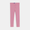 Leggings unis rose fille