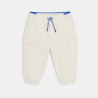 Pantalon de jogging molleton gris bébé fille