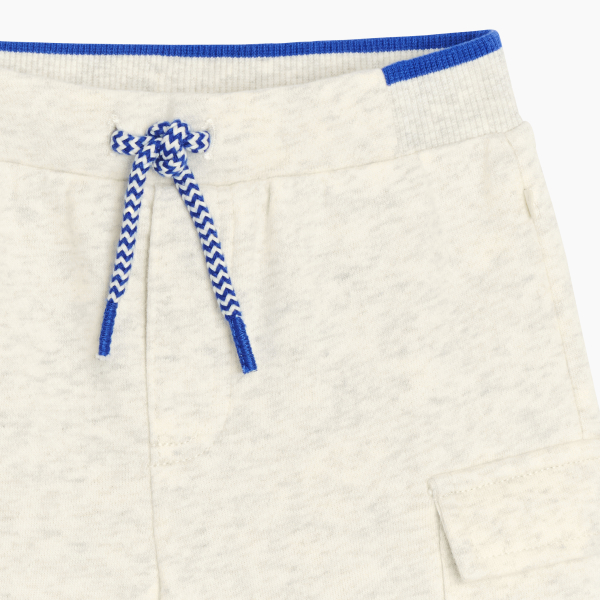 Pantalon de jogging molleton gris bébé fille