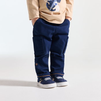 Pantalon modulable bleu bébé garçon