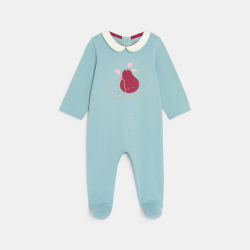 Dors-bien coton poires vert bébé fille