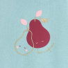 Dors-bien coton poires vert bébé fille