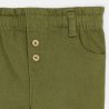 Pantalon taille haute vert bébé fille
