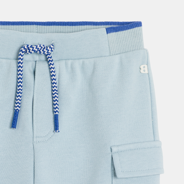 Pantalon de jogging molleton bleu bébé garçon 