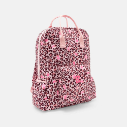 Sac à dos A4 imprimé rose léopard Fille