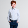 Chemise à petits carreaux bleu ciel Garçon