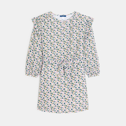 Robe ceinturée imprimée...