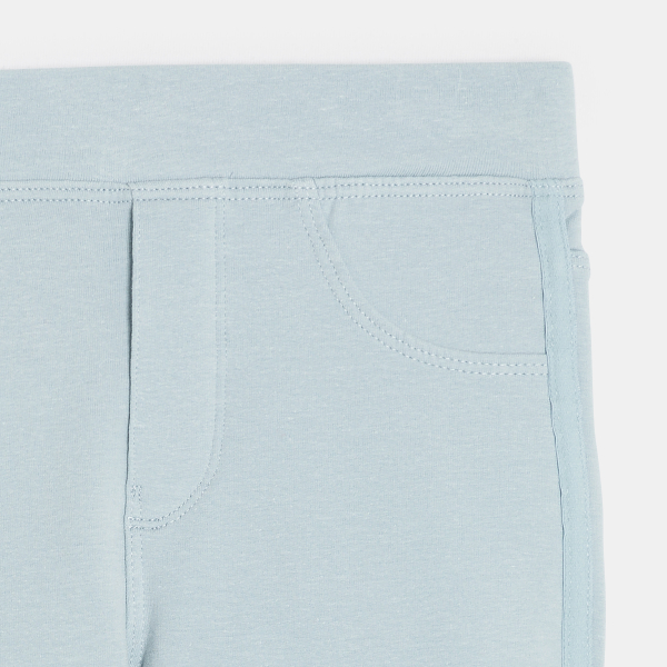 Jegging uni en jersey milano bleu ciel Fille