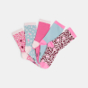 Chaussettes multicolores léopard (lot de 5)