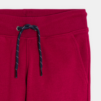 Pantalon de jogging en molleton rouge Garçon