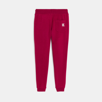 Pantalon de jogging en molleton rouge Garçon