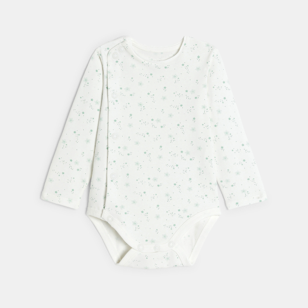 Salopette maille tricot et body vert bébé naissance garçon