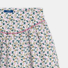 Jupe courte évasée imprimée gris Fille