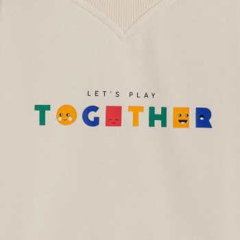 Sweat-shirt garçon col rond