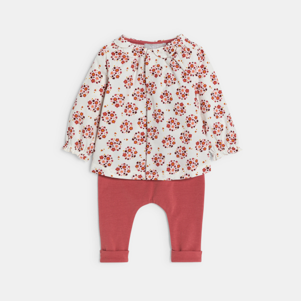 Ensemble bébé fille rose