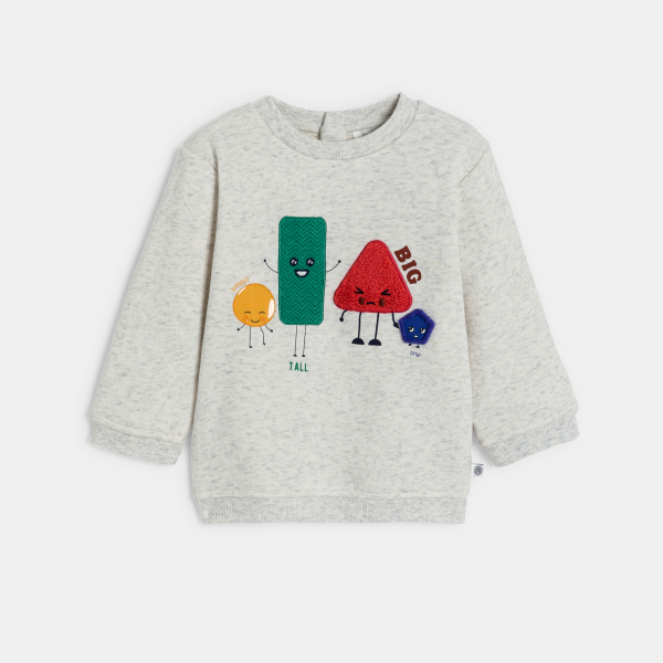 Sweat-shirt garçon gris