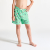 Bermuda de bain imprimé vert Garçon