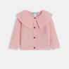 Cardigan col Claudine fille rose