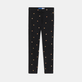 Legging papillon fille noir