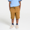 Bermuda chino ceinturé marron Garçon