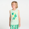 Pyjama-short en jersey vert Garçon