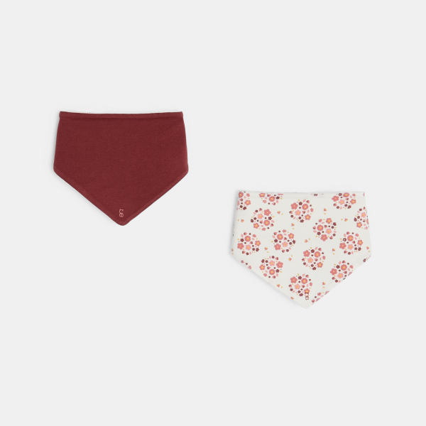 Bavoirs bébé motifs floraux