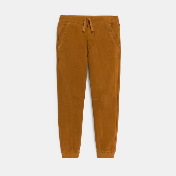 Pantalon Jogger garçon marron