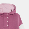 Sweat à capuche fille rose