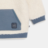 Sweat camionneur sherpa blanc bébé garçon