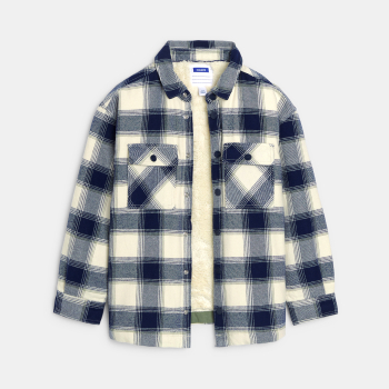 Surchemise à carreaux intérieur Serpha beige Garçon
