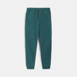 Pantalon jogpant en toile vert Garçon 