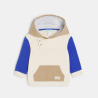 Sweat à capuche molleton beige bébé garçon