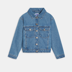 Veste en jean bleu Fille