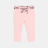 Pantalon velours ceinture léopard rose bébé fille