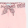 Pantalon velours ceinture léopard rose bébé fille