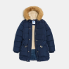 Parka matelassée déperlante bleu marine Fille