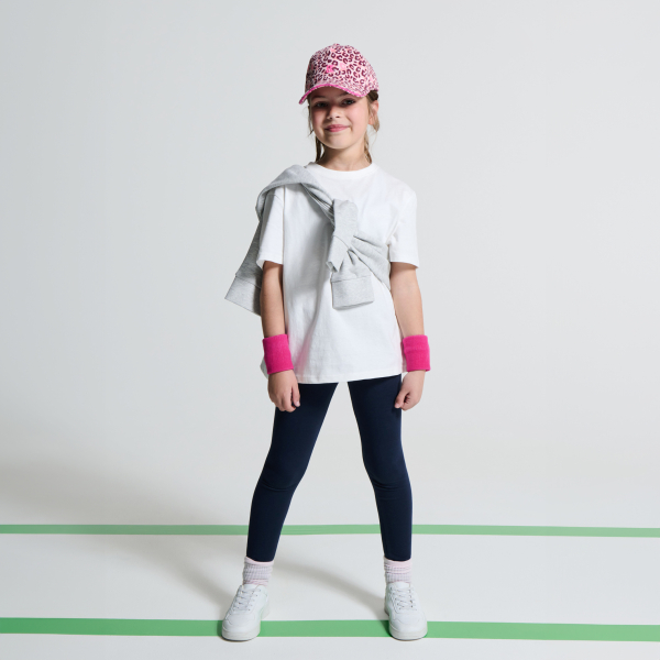 Leggings unis noir fille