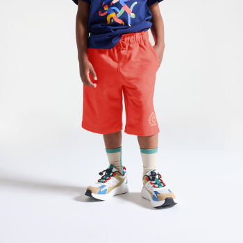 Bermuda en molleton rouge Garçon