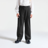 Pantalon de tailleur à pinces gris anthracite Fille