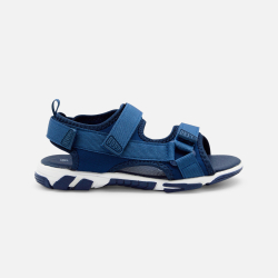 Sandales à scratch bleu marine garçon